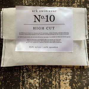 Ari Swimwear Highcut Medium White Bikini Bottom